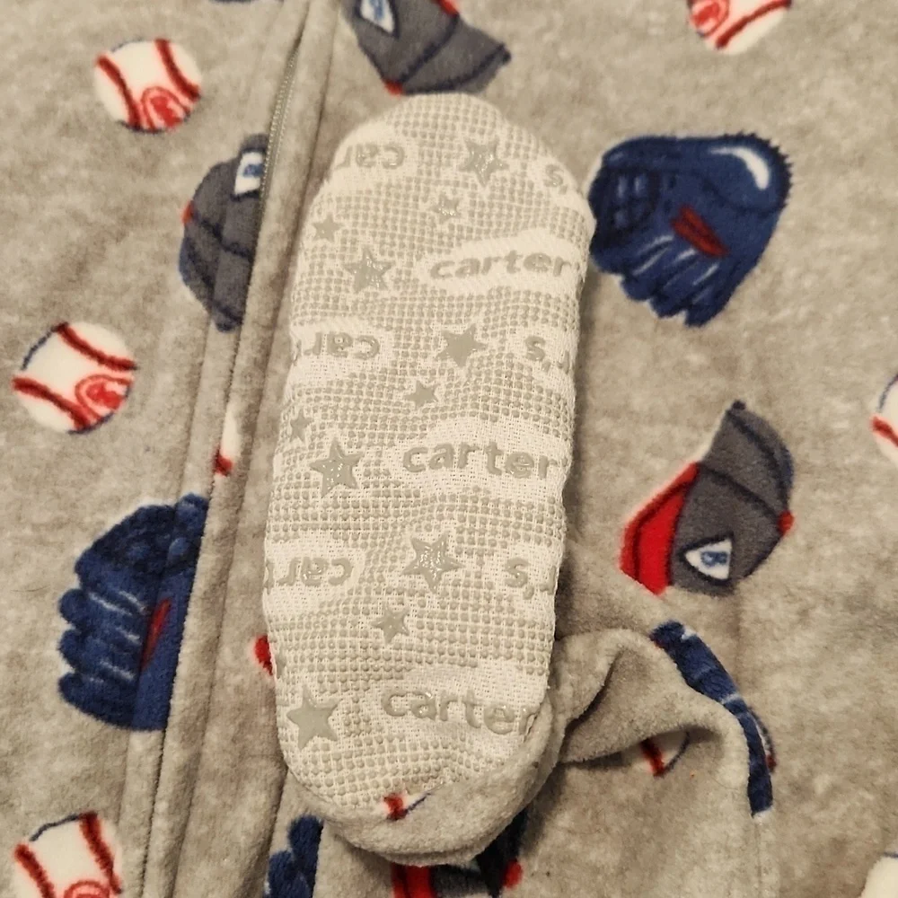 [Carter's] Baseball Onesie - 18 months